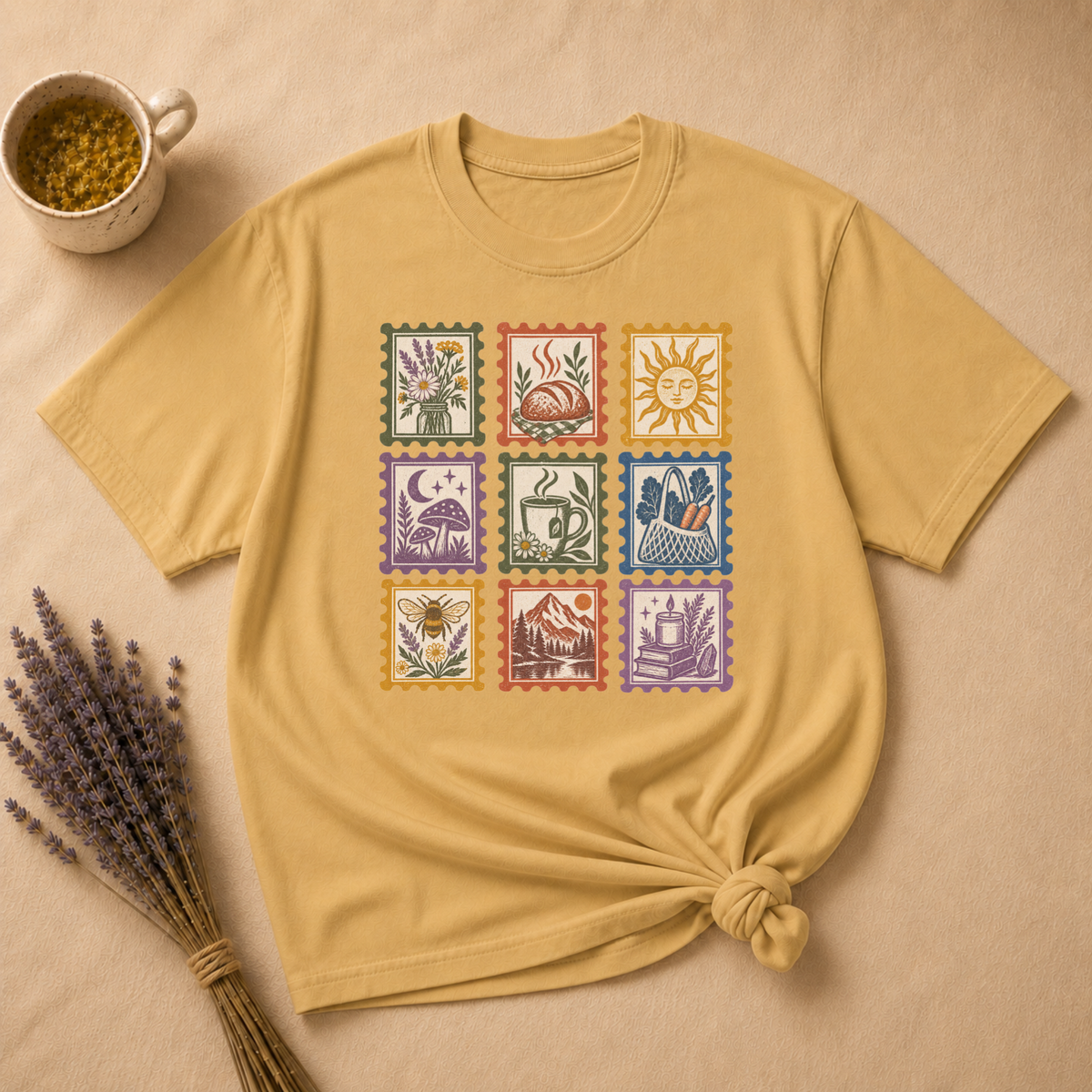 Crunchy Mostly Stamp T-shirt