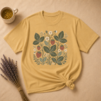Wild Strawberries Block Print T-shirt
